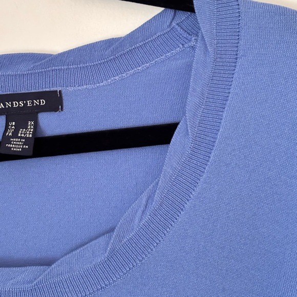 Lands’End Women’s Classic Blue Sweater Size 2XL - Picture 9 of 16